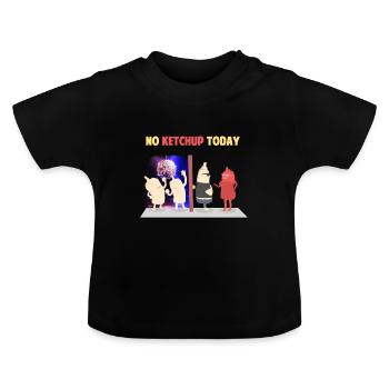 Cadeau de musique discothèque fête mayon - T-shirt bio col rond Bébé - noir - Devant