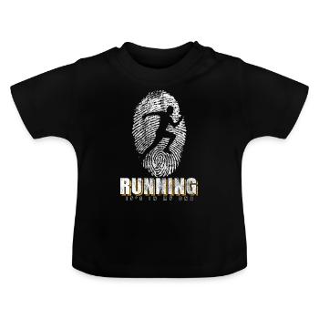 Run Runner DNA - T-shirt bio col rond Bébé - noir - Devant