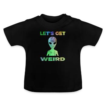Alien - Baby Organic T-Shirt with Round Neck - black - Front