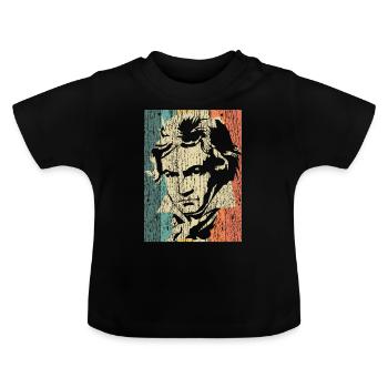 Beethoven - T-shirt bio col rond Bébé - noir - Devant