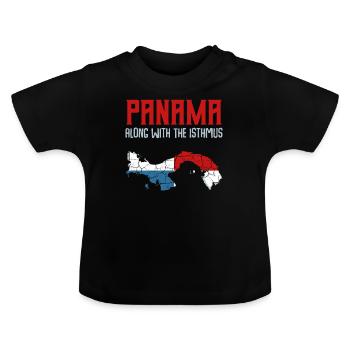 Panama - Baby Bio-T-Shirt mit Rundhals - Schwarz - Vorne