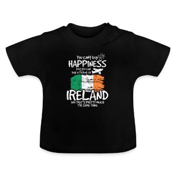 Irlande - T-shirt bio col rond Bébé - noir - Devant