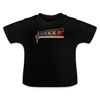 turbo - T-shirt bio col rond Bébé - noir - Devant