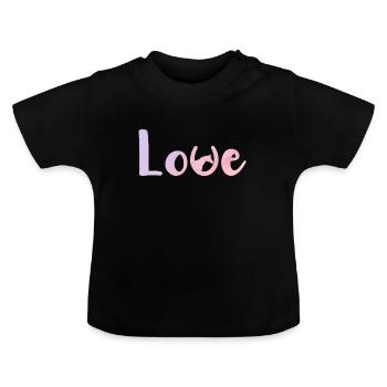 Amour des chevaux Tête Fer à cheval Cavaliers Amour Cadeau - T-shirt bio col rond Bébé - noir - Devant