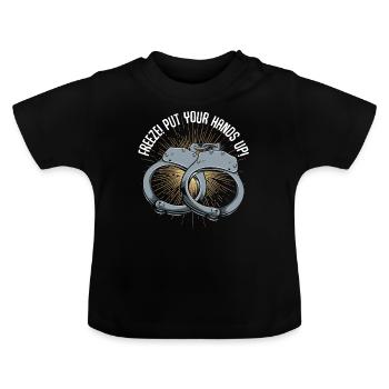 police - T-shirt bio col rond Bébé - noir - Devant