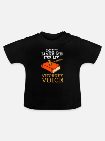 Law adwokat prawnik adwokat prawnik prawnik - Økologisk T-shirt til baby, rund hals - sort