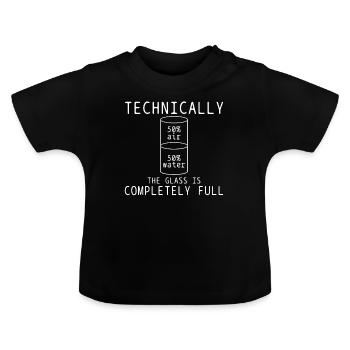 Wissenschaft - Baby Bio-T-Shirt mit Rundhals - Schwarz - Vorne