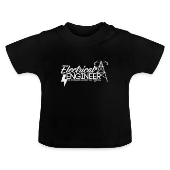 Electrical engineer - Baby Organic T-Shirt with Round Neck - black - Front