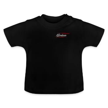 Berlin Capital 030 Berliner Bär Idée cadeau - T-shirt bio col rond Bébé - noir - Devant