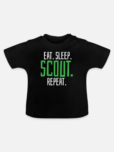 Scout Scouting - Baby Bio-T-Shirt mit Rundhals - Schwarz