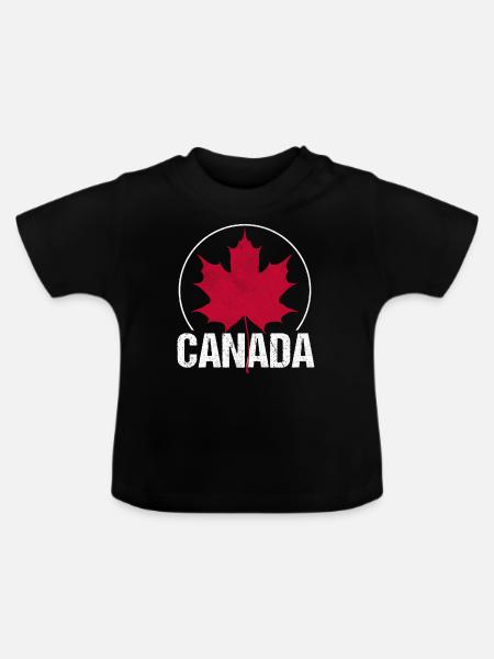 Canada - T-shirt bio col rond Bébé - noir