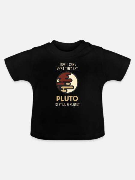 Pluto Nadal jest planetą NASA - Økologisk T-shirt til baby, rund hals - sort