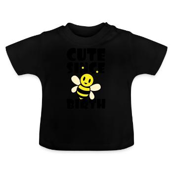 Démonstration Durable - T-shirt bio col rond Bébé - noir - Devant