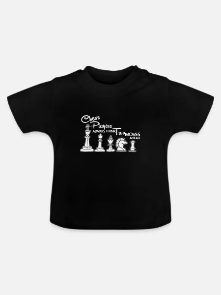 Chess Chess Game Jeu de société Sport Hobby Gift - T-shirt bio col rond Bébé - noir