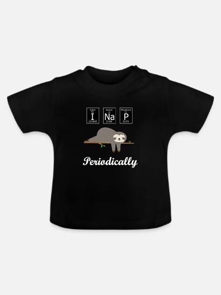 Lustiges Chemie und Wissenschaft design - Baby Bio-T-Shirt mit Rundhals - Schwarz