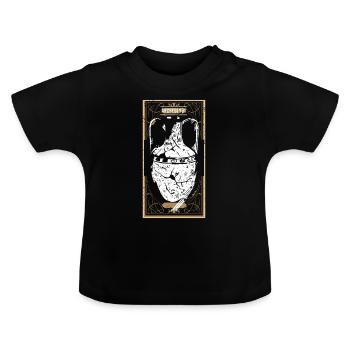 Glas Archäologie Entdeckung Geschenk - Baby Bio-T-Shirt mit Rundhals - Schwarz - Vorne