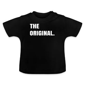 L’original. - T-shirt bio col rond Bébé - noir - Devant