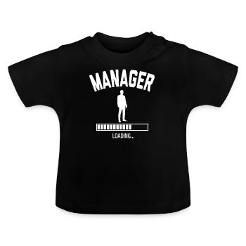 Future Manager - T-shirt bio col rond Bébé - noir - Devant