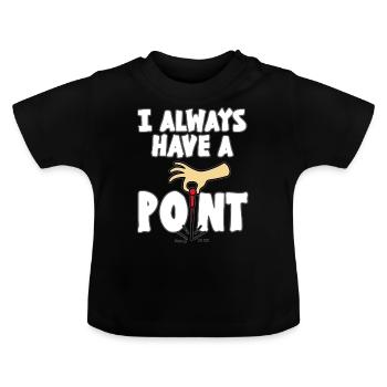Akupunktur Akupressur Nadel Akupunkteur Geschenk - Baby Bio-T-Shirt mit Rundhals - Schwarz - Vorne