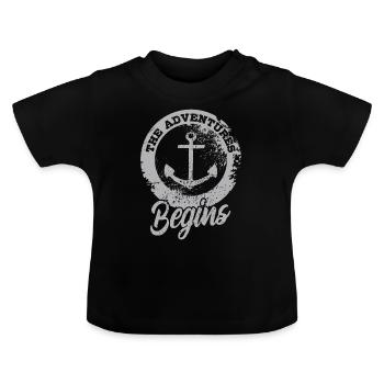 Maritim - Baby Bio-T-Shirt mit Rundhals - Schwarz - Vorne