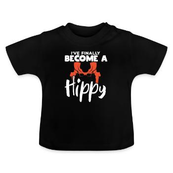 Hip Replacement Post New Hip Surgery Gift - Baby Organic T-Shirt with Round Neck - black - Front