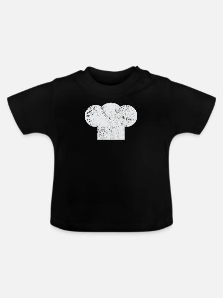 Koch Kochen Restaurant - Baby Bio-T-Shirt mit Rundhals - Schwarz