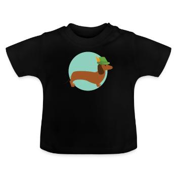 Jäger - Baby Bio-T-Shirt mit Rundhals - Schwarz - Vorne