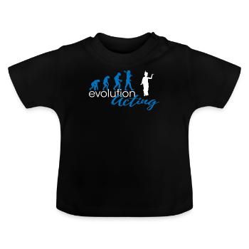 Évolution par intérim - T-shirt bio col rond Bébé - noir - Devant