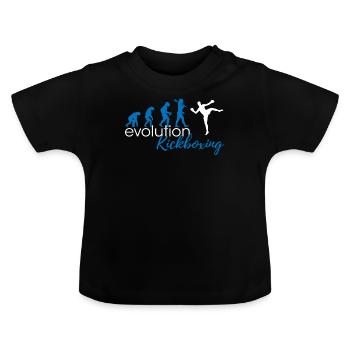 Kickboxing Evolution - Baby Bio-T-Shirt mit Rundhals - Schwarz - Vorne