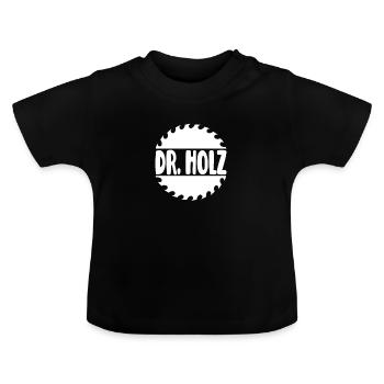 Dr. Bûcheron Menuisier Menuisier - T-shirt bio col rond Bébé - noir - Devant