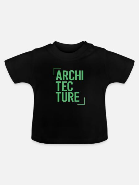 Architekt - Baby Bio-T-Shirt mit Rundhals - Schwarz