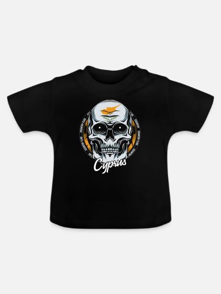 Zypern - Baby Bio-T-Shirt mit Rundhals - Schwarz