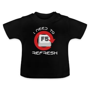 Nerd - T-shirt bio col rond Bébé - noir - Devant