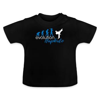 Évolution du Hapkido - T-shirt bio col rond Bébé - noir - Devant