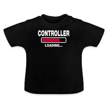 Controller - Baby Bio-T-Shirt mit Rundhals - Schwarz - Vorne