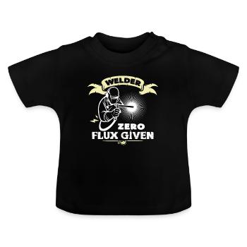 welding - Baby Organic T-Shirt with Round Neck - black - Front