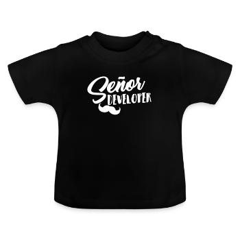 Programmeur Programmation Programmation Informatique - T-shirt bio col rond Bébé - noir - Devant
