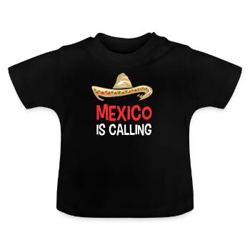 Mexique Mexique Mexicain Mexicain - T-shirt bio col rond Bébé - noir - Devant