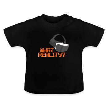 Réalité virtuelle Cool Shirt de réalité virtuelle - T-shirt bio col rond Bébé - noir - Devant