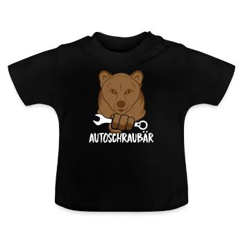 Mechaniker - Baby Bio-T-Shirt mit Rundhals - Schwarz - Vorne