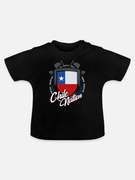 Chile - Baby Bio-T-Shirt mit Rundhals - Schwarz