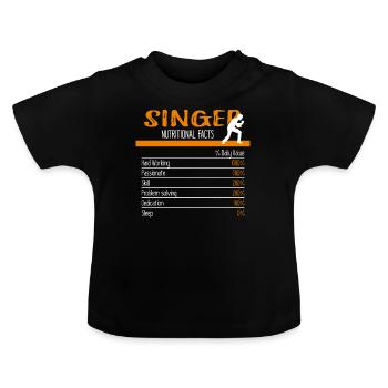 Singer Ingredients - T-shirt bio col rond Bébé - noir - Devant
