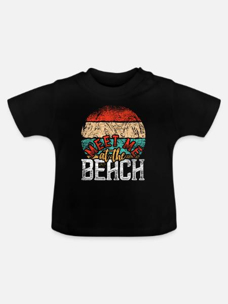 Strand - Baby Bio-T-Shirt mit Rundhals - Schwarz