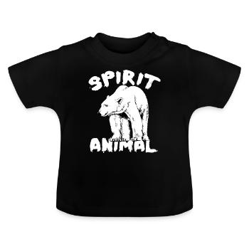 POLAR BEAR - Baby Bio-T-Shirt mit Rundhals - Schwarz - Vorne