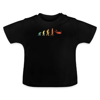 Distressed Diving Evolution - T-shirt bio col rond Bébé - noir - Devant