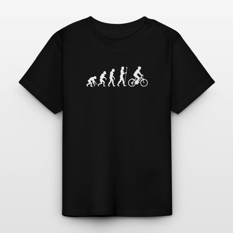 Evolution Cyclisme sur route Cycliste T-shirt bio col rond Bébé