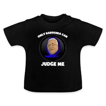 Idée de cadeau drôle de conception de babushka russie - T-shirt bio col rond Bébé - noir - Devant