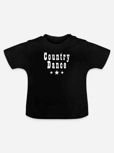 Danse Country - T-shirt bio col rond Bébé - noir