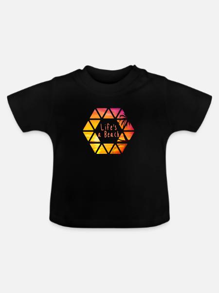 Strand - Baby Bio-T-Shirt mit Rundhals - Schwarz