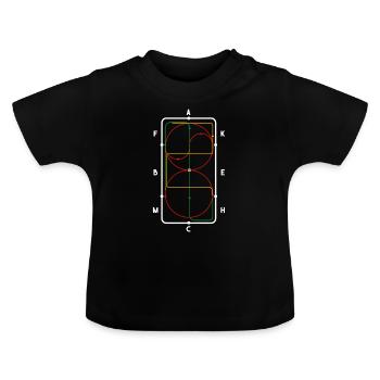 Reiten Reiter Reiterhof Reiterin Pferd - Baby Bio-T-Shirt mit Rundhals - Schwarz - Vorne